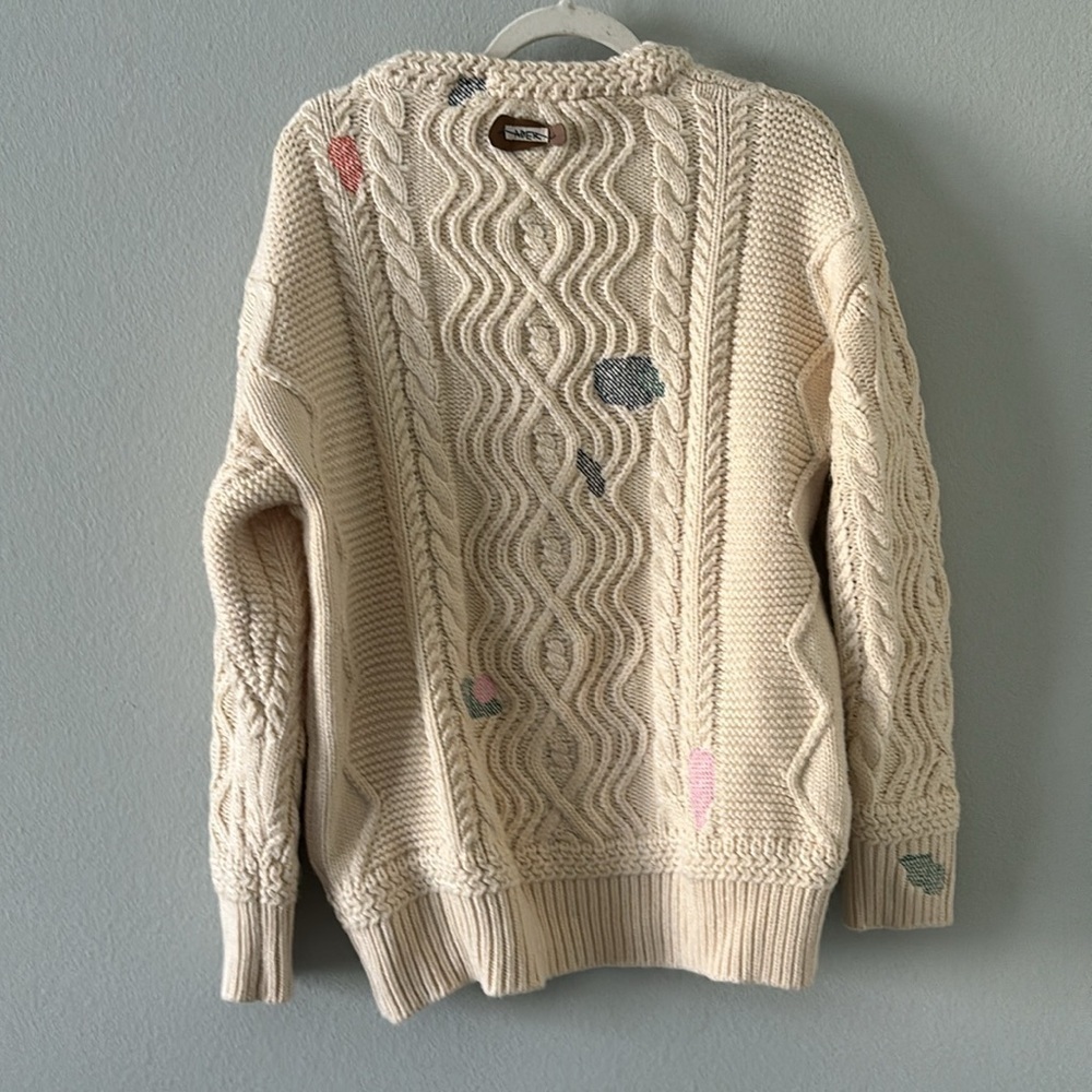 Ader Error Embroidered Cable-Knit Jumper - image 4